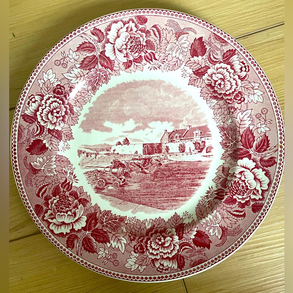 Royal Falcon Ironstone Fort Ticonderoga on Lake Chamelain New York Plate